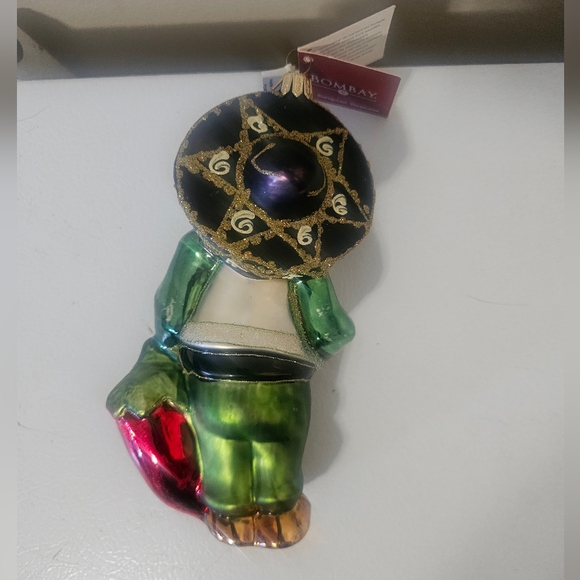 Bombay Holiday European Treasures Blown Glass Santa NWT - Picture 4 of 6